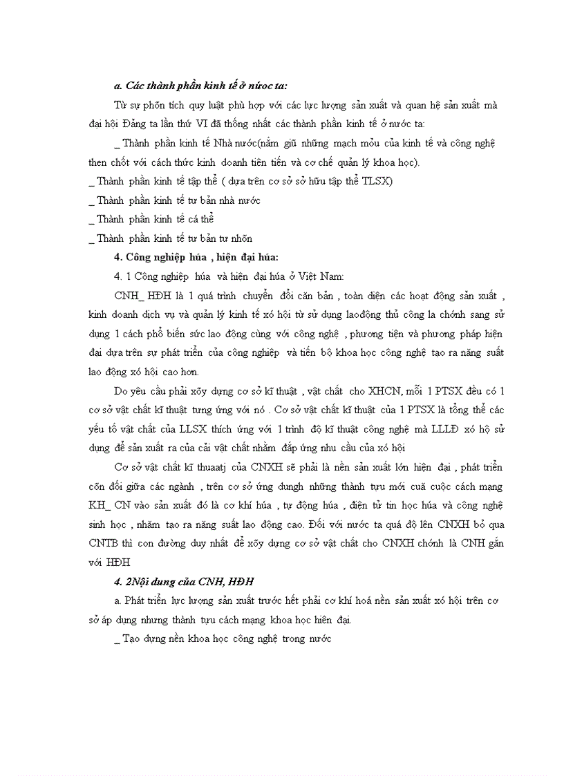 image for page Biện chứng của quá trình phát triển lực lượng sản xuất ở việt nam trong thời kì đổi mơí theo mục tiêu cnh hđh