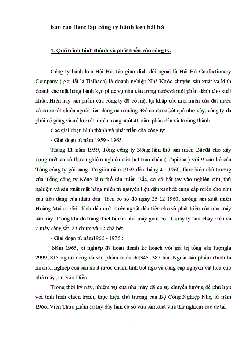 image for page Báo cáo thực tập tại Công ty bánh kẹo Hải Hà 1