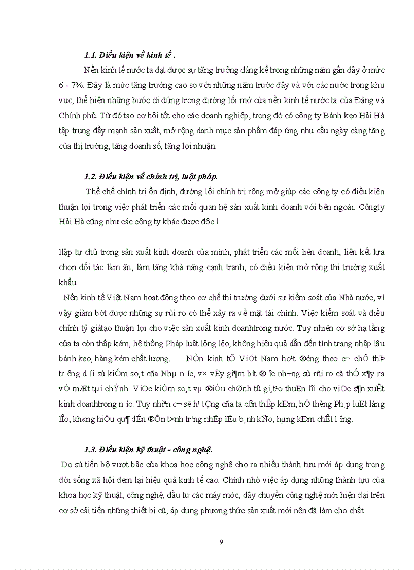 image for page Báo cáo thực tập tại Công ty bánh kẹo Hải Hà 1