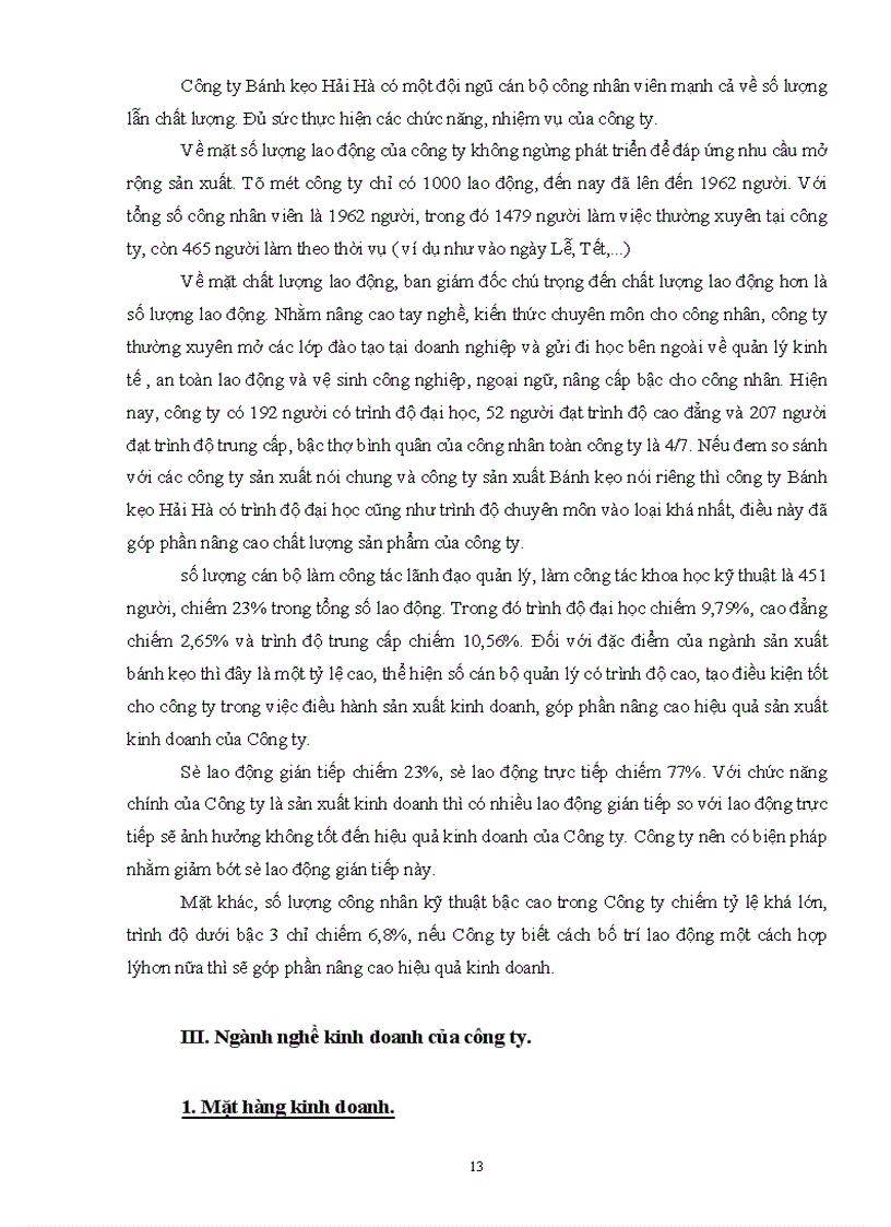 image for page Báo cáo thực tập tại Công ty bánh kẹo Hải Hà 1