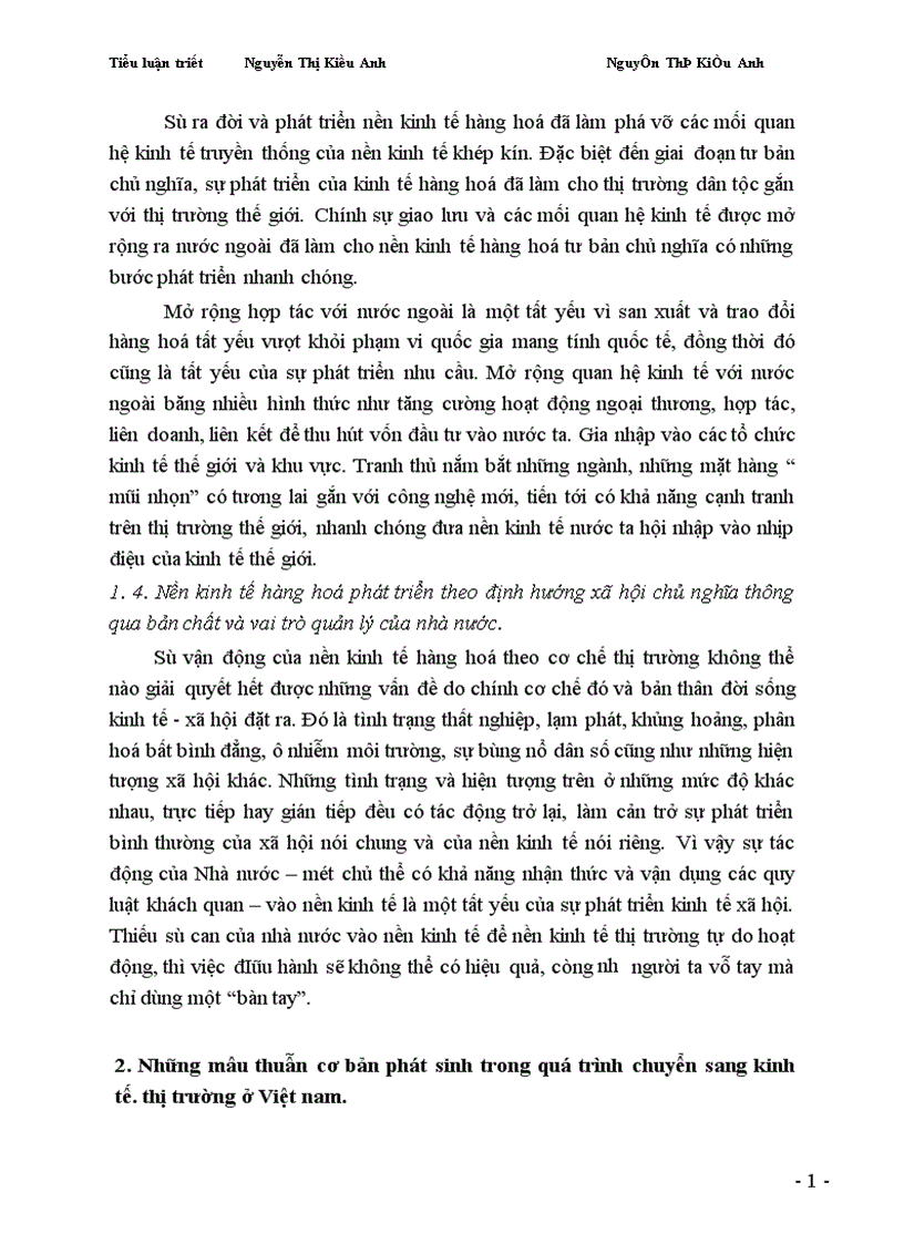 image for page Vận dụng qui luật mâu thuẫn trong quá trình phát triển kinh tế thị trường ở Việt Nam trong giai đoạn hiện nay 1