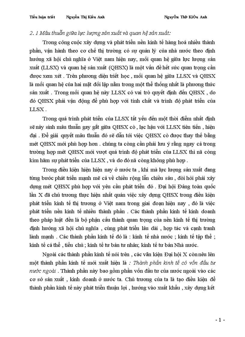 image for page Vận dụng qui luật mâu thuẫn trong quá trình phát triển kinh tế thị trường ở Việt Nam trong giai đoạn hiện nay 1
