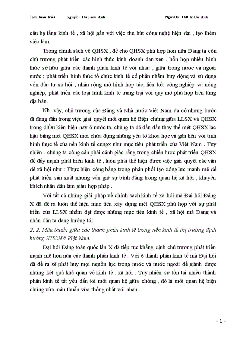 image for page Vận dụng qui luật mâu thuẫn trong quá trình phát triển kinh tế thị trường ở Việt Nam trong giai đoạn hiện nay 1