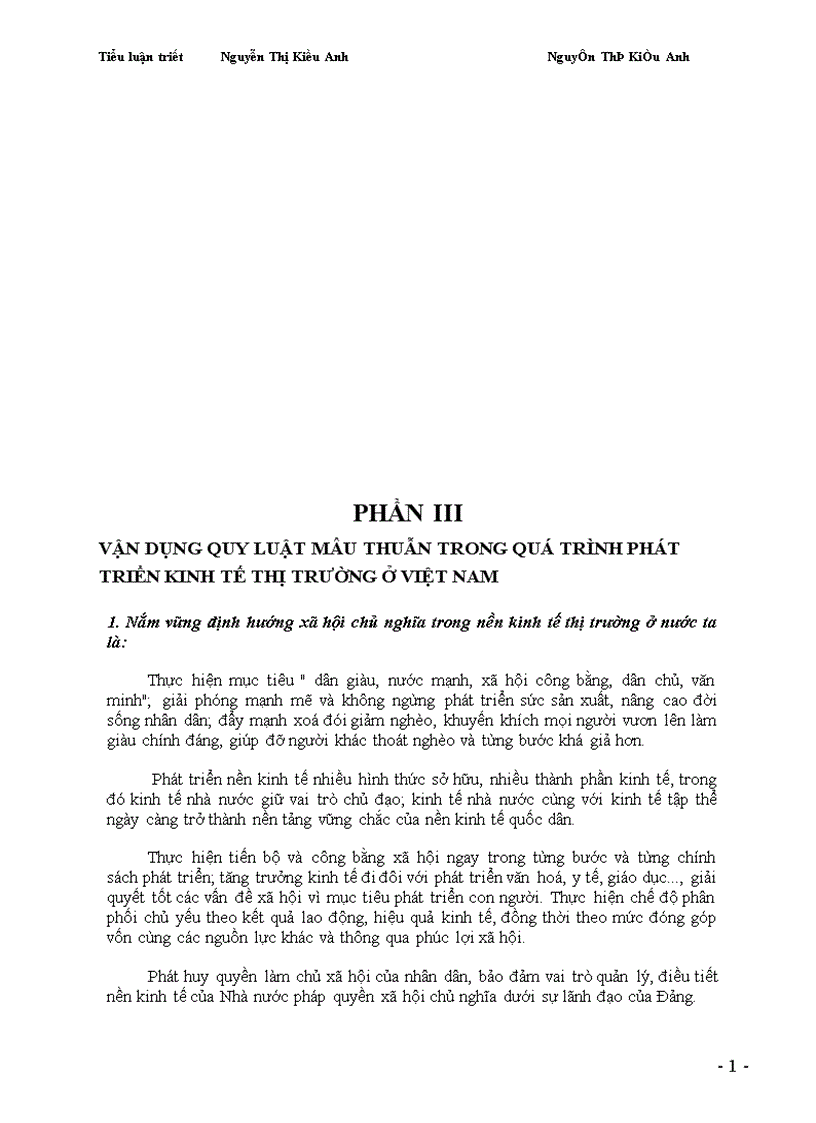 image for page Vận dụng qui luật mâu thuẫn trong quá trình phát triển kinh tế thị trường ở Việt Nam trong giai đoạn hiện nay 1