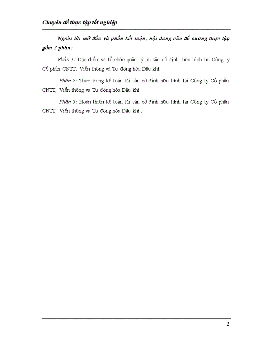 image for page Hoàn thiện công tác kế toán tài sản cố định hữu hình tại Công ty Cổ phần Công nghệ thông tin Viễn thông và Tự động hóa Dầu khí 1