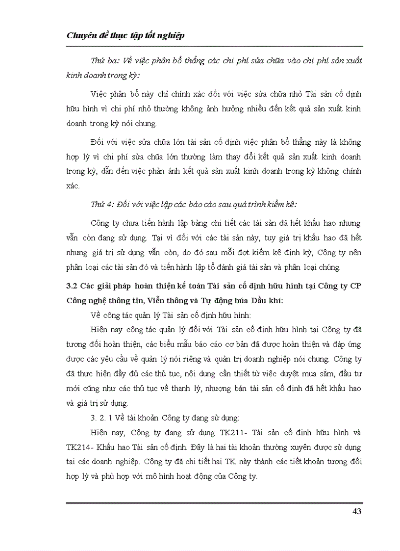 image for page Hoàn thiện công tác kế toán tài sản cố định hữu hình tại Công ty Cổ phần Công nghệ thông tin Viễn thông và Tự động hóa Dầu khí 1
