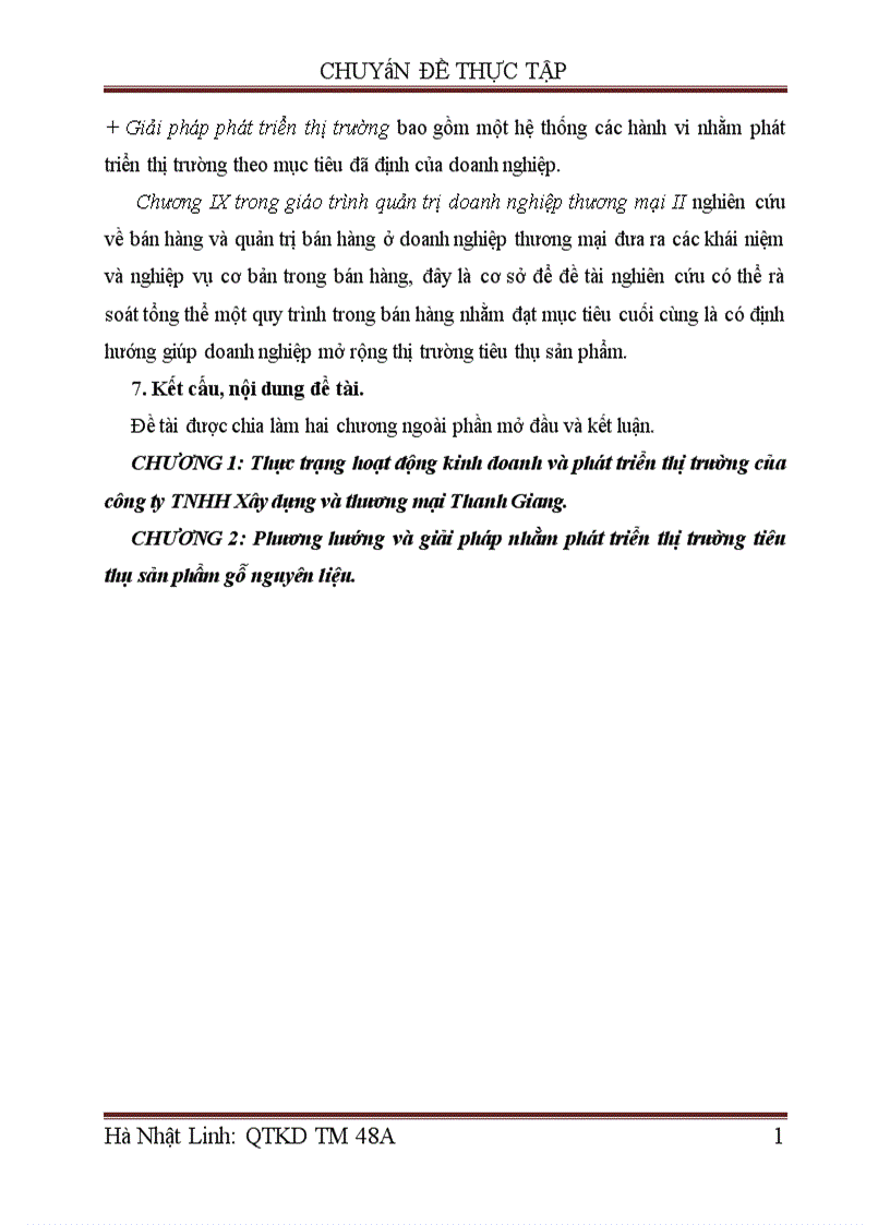 image for page Giải pháp phát triển thị trường tiêu thụ sản phẩm gỗ nguyên liệu của công ty TNHH Xây dựng và thương mại Thanh Giang 1