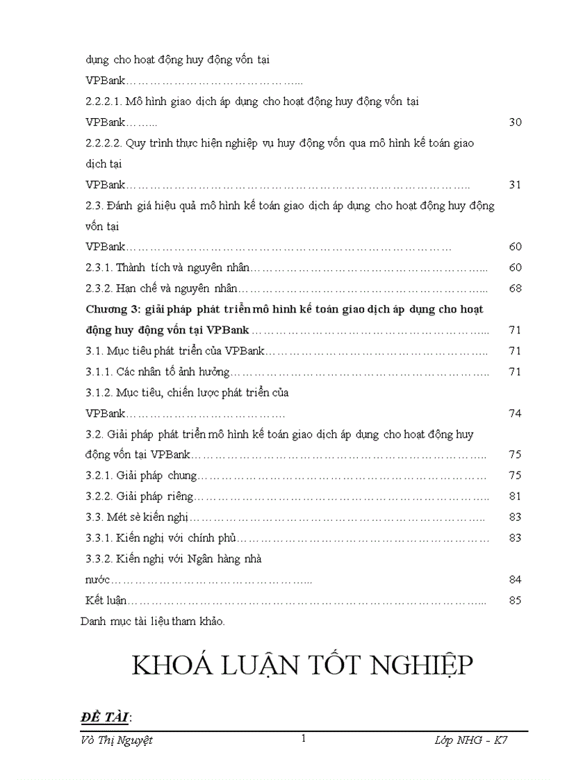 image for page Mô hình kế toán giao dịch áp dụng cho hoạt động huy động vốn tại Ngân hàng thương mại cổ phần các Doanh nghiệp ngoài quốc doanh VPBank
