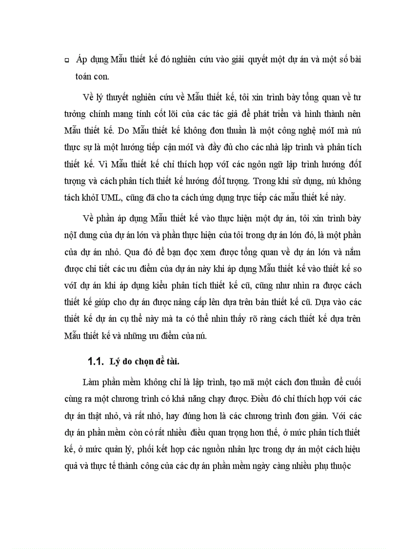 image for page Mẫu thiết kế phần mềm hướng đối tượng và áp dụng