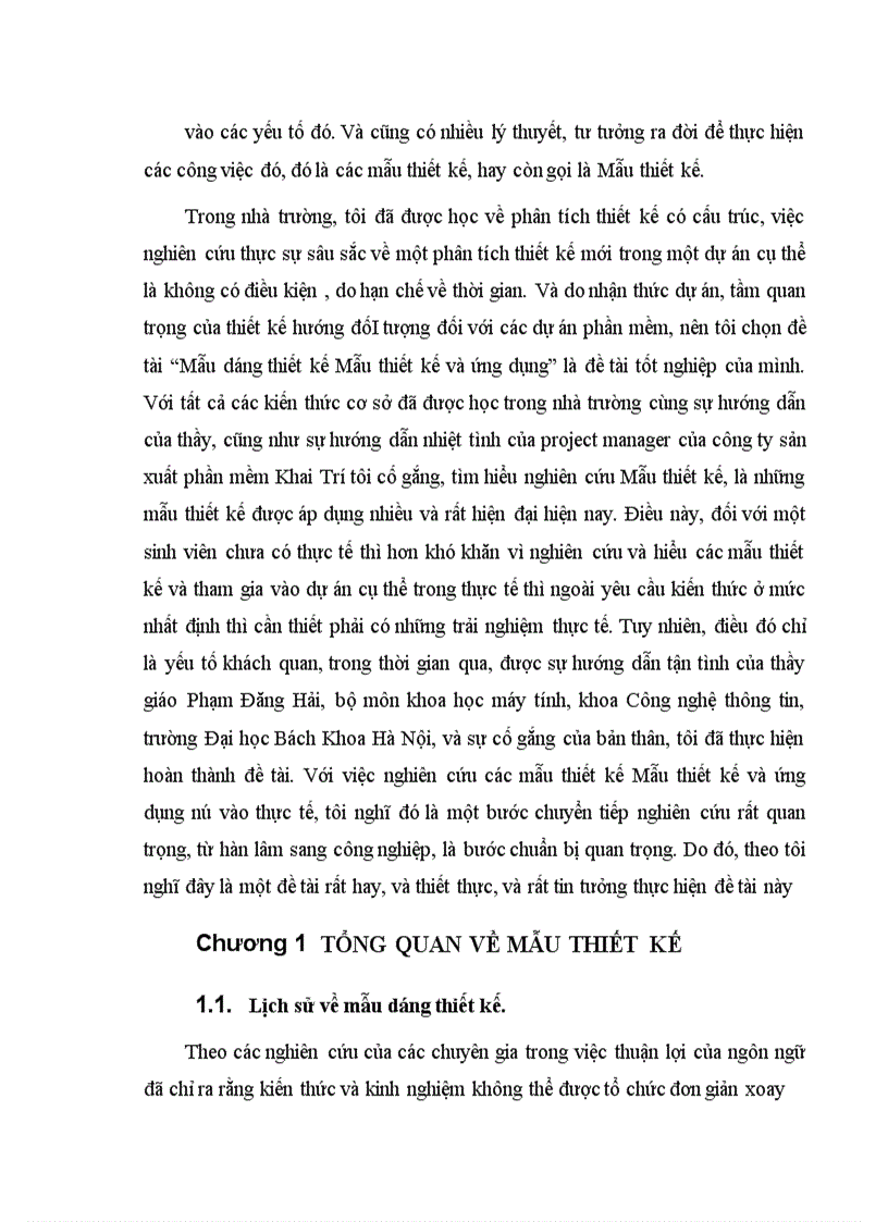 image for page Mẫu thiết kế phần mềm hướng đối tượng và áp dụng