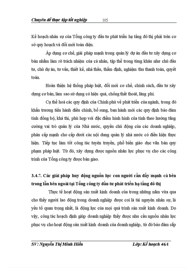 image for page Thực trạng và giải pháp nâng cao chất lượng kế hoạch nhân sự tại Tổng công ty đầu tư phát triển hạ tầng đô thị