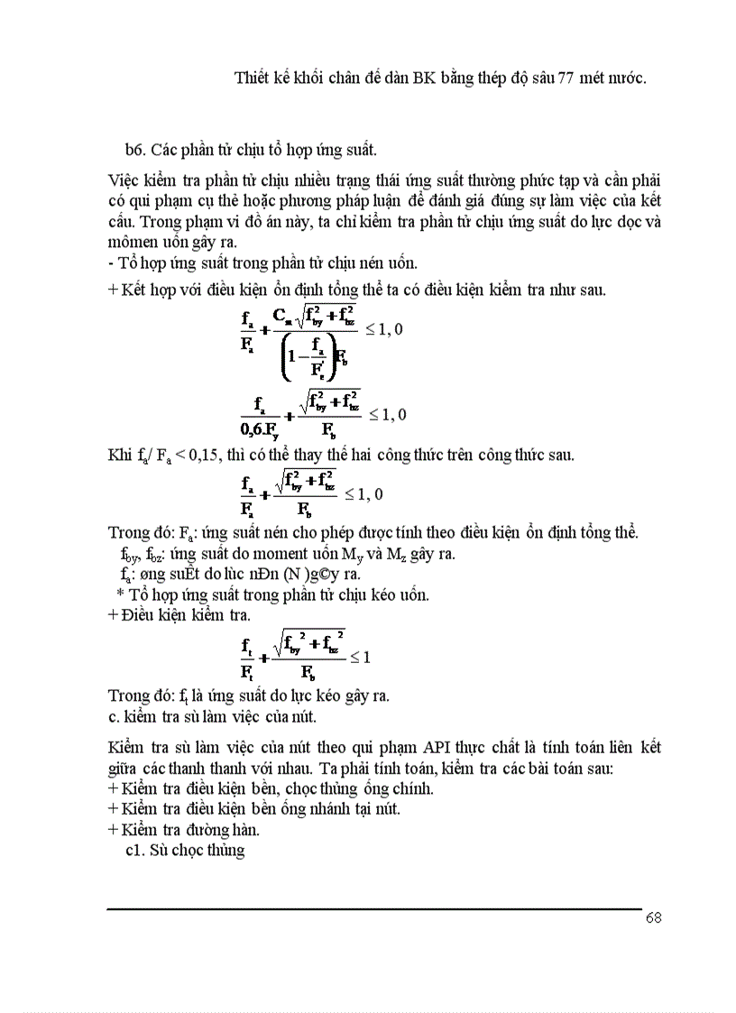 image for page Thiết kế khối chân đế dàn BK bằng thép độ sâu mét nước