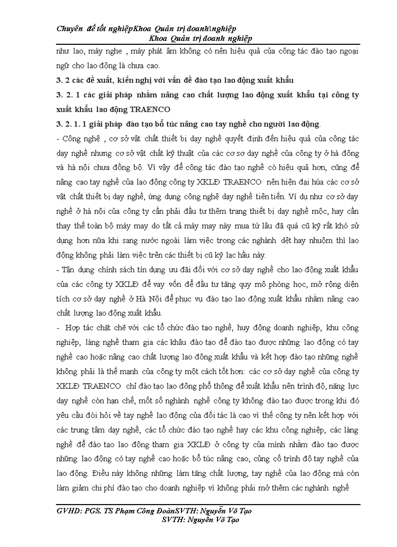 image for page giải pháp đào tạo lao động nhằm nâng cao chất lượng lao động tại công ty xuất khẩu lao động TRAENCO