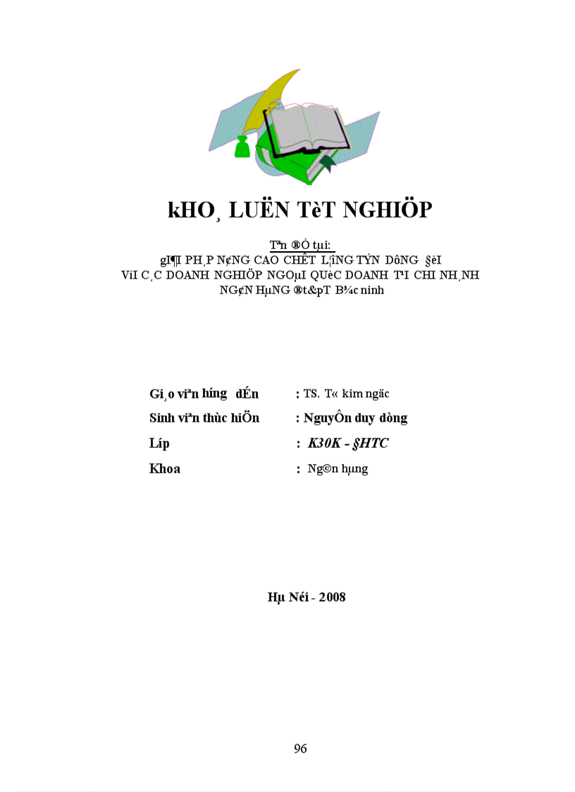 image for page Giải pháp nâng cao chất lượng tín dụng đối với các doanh nghiệp ngoài quốc doanh tại chi nhánh ngân hàng đầu tư và phát triển Bắc Ninh 1