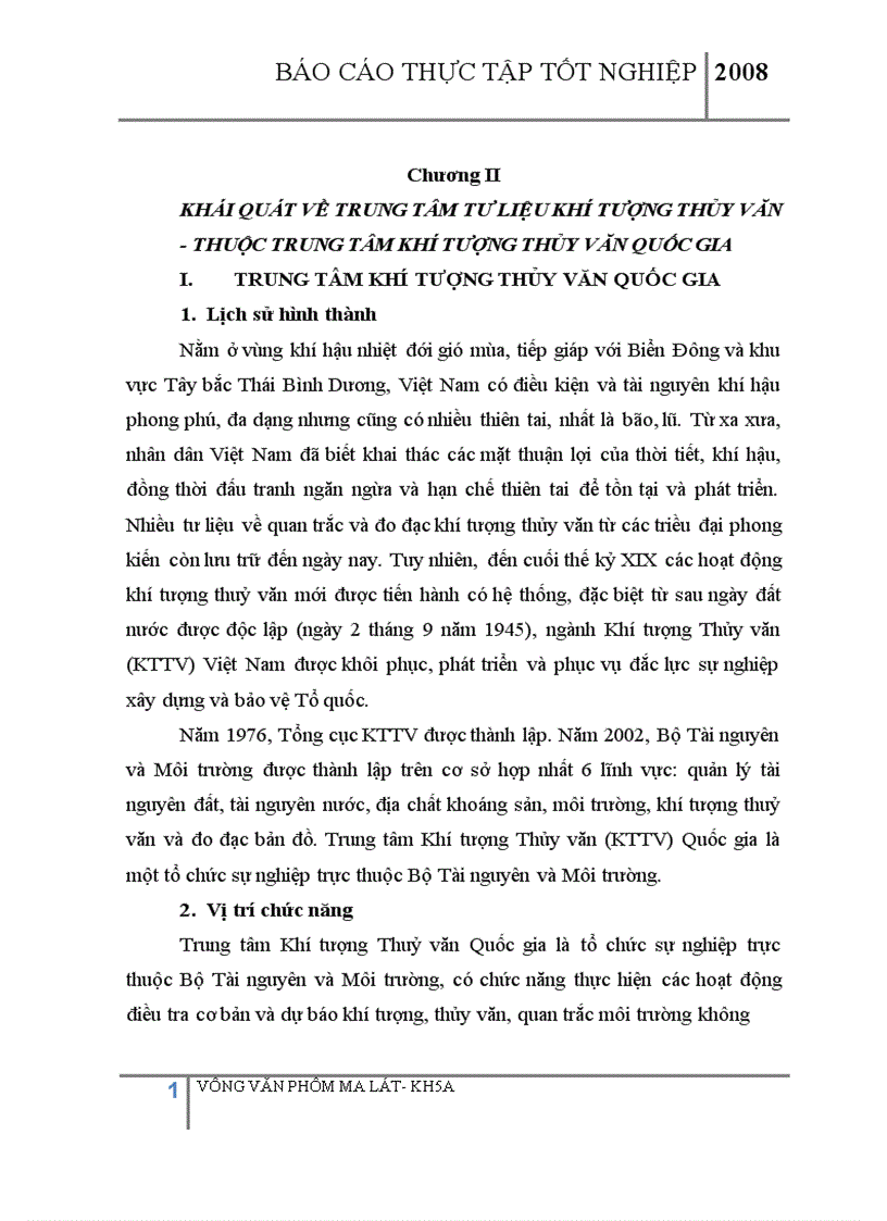 image for page Tìm hiều về cơ cấu tổ chức chúc năng nhiệm vụ của Trung tâm tư liệu khí tượng thủy văn