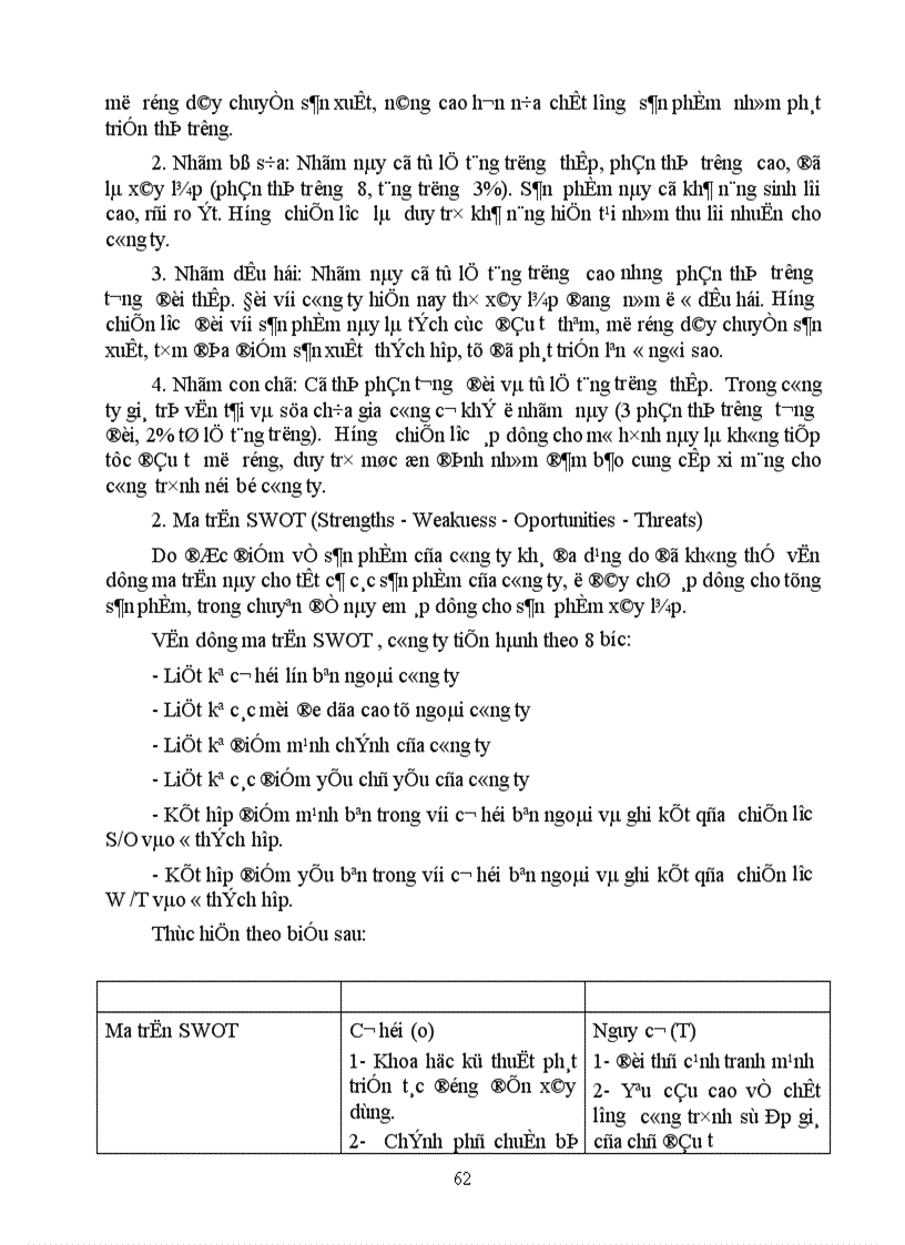 image for page Một số biện pháp chủ yếu nhằm góp phần hoàn thiện quá trình xây dựng chiến lược kinh doanh ở Công ty Xây lắp Vật tư Vận tải Sông Đà 12 1