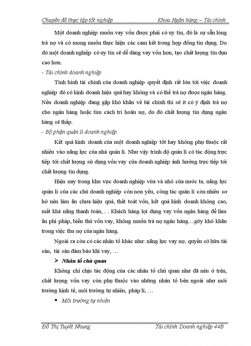 image for page Nâng cao chât lượng cho vay đối với doanh nghiệp vừa và nhỏ tại ngân hàng nông nghiệp và phát triển nông thôn Nam Hà Nội 1