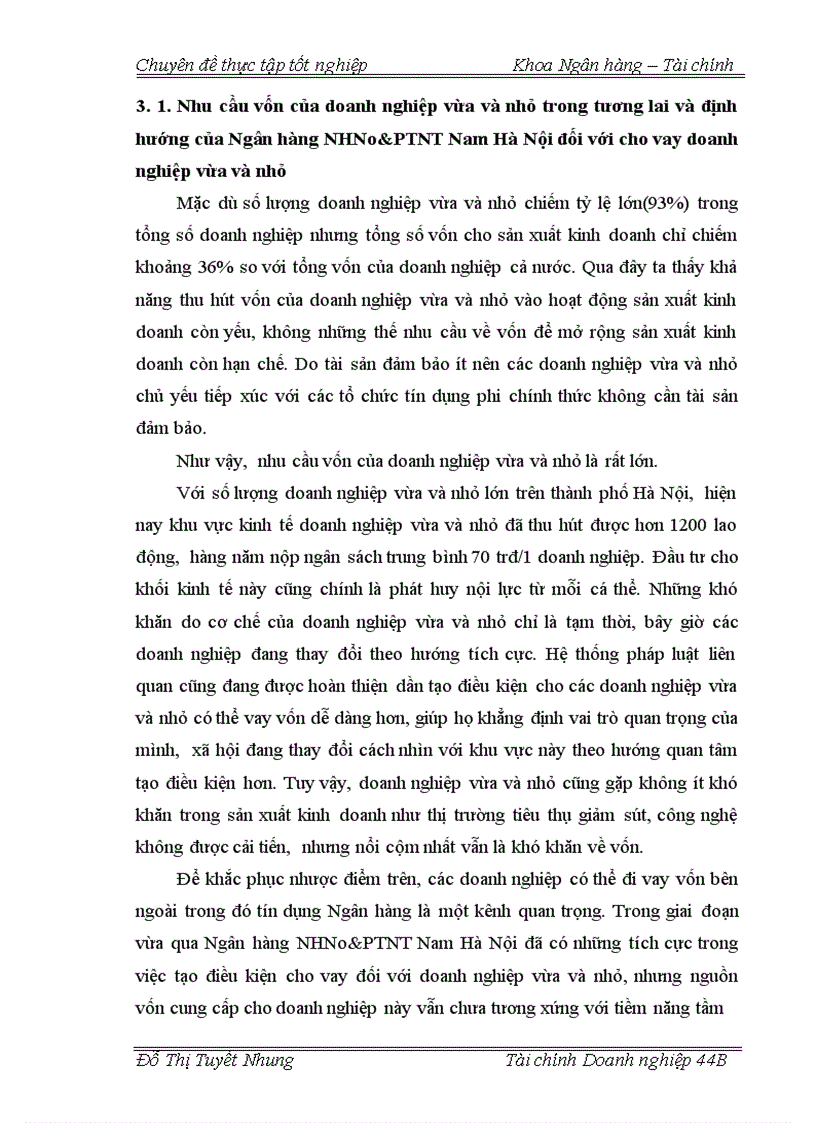 image for page Nâng cao chât lượng cho vay đối với doanh nghiệp vừa và nhỏ tại ngân hàng nông nghiệp và phát triển nông thôn Nam Hà Nội 1