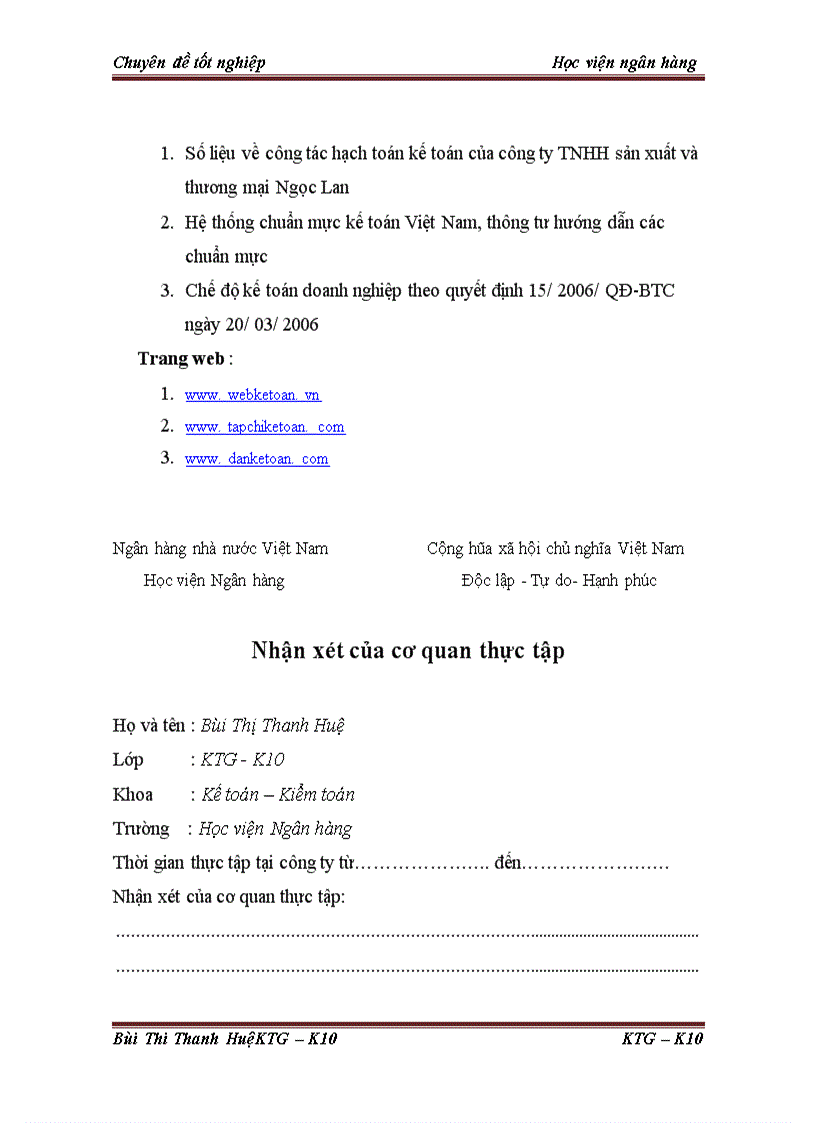 image for page Kế toán tập hợp chi phí và tính giá thành sản phẩm tại công ty TNHH sản xuất và thương mại Ngọc Lan 1