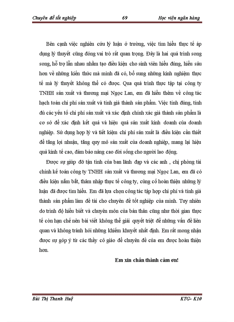 image for page Kế toán tập hợp chi phí và tính giá thành sản phẩm tại công ty TNHH sản xuất và thương mại Ngọc Lan 1