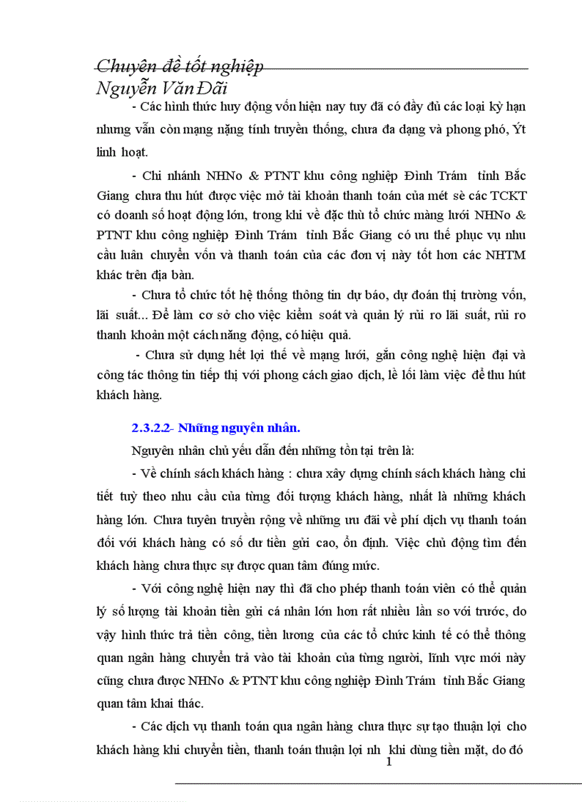 image for page Thực trạng và giải pháp nâng cao hiệu quả huy động vốn tại chi nhánh NHNo PTNT khu công nghiệp Đình Trám tỉnh Bắc Giang