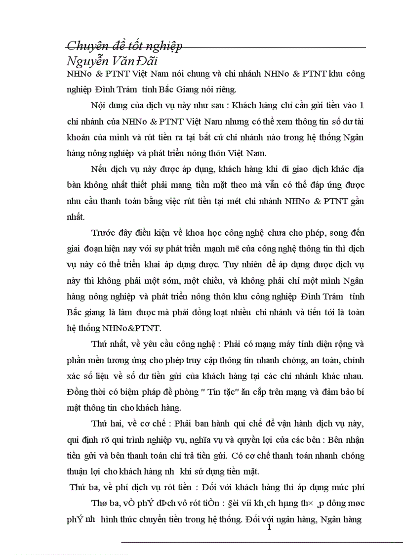 image for page Thực trạng và giải pháp nâng cao hiệu quả huy động vốn tại chi nhánh NHNo PTNT khu công nghiệp Đình Trám tỉnh Bắc Giang