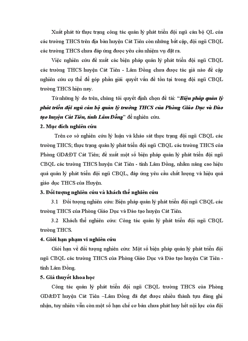 image for page Biện pháp quản lý phát triển đội ngũ cán bộ quản lý trường THCS của Phòng Giáo Dục và Đào tạo huyện Cát Tiên tỉnh Lâm Đồng 1