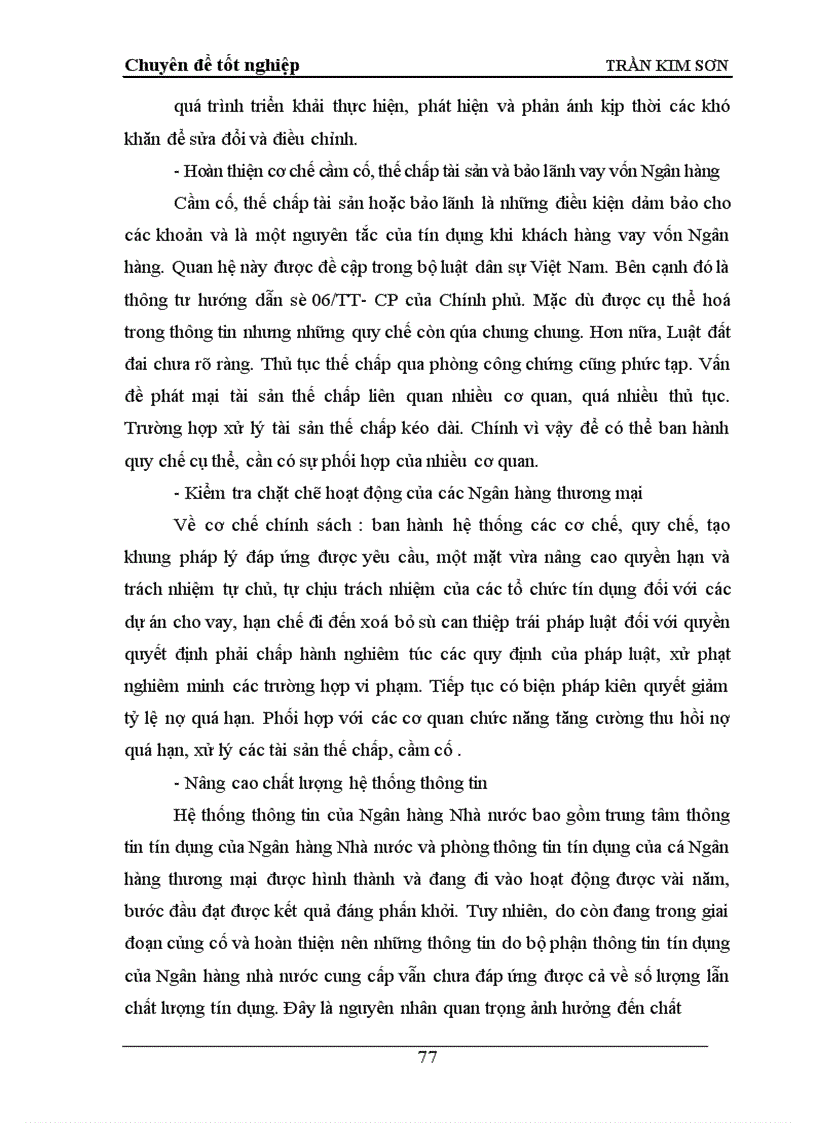 image for page Giải pháp nâng cao chất lượng tín dụng ngắn hạn tại Ngân hàng Công thương Nam Định 1