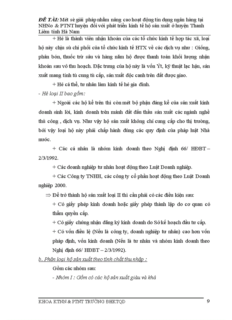 image for page Một số giải pháp cho Tín dụng ở NHNo PTNT huyện đối với phát triển kinh tế hộ sản xuất tại huyện Thanh Liêm tỉnh Hà Nam