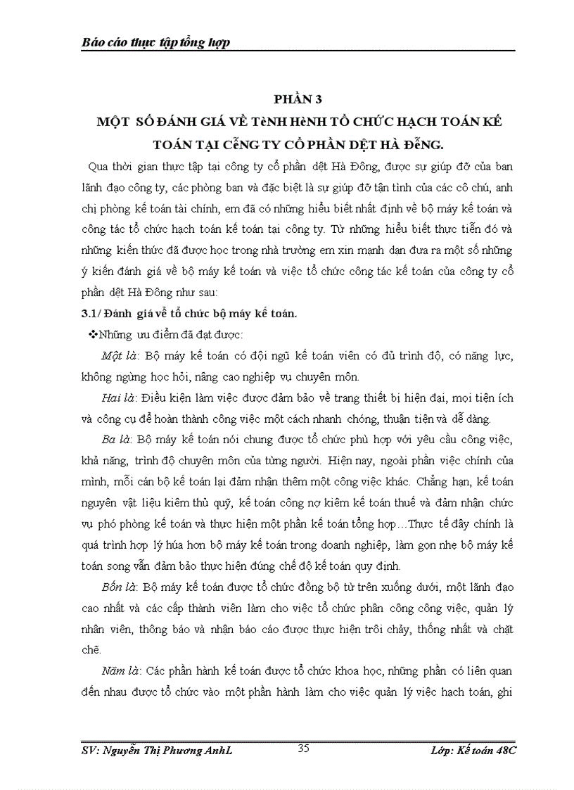 image for page báo cáo thực tập tổng hợp của công ty cổ phần dệt hà đông hanosimex