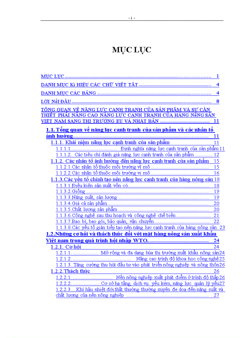 image for page Năng lực cạnh tranh của hàng nông sản xuất khẩu Việt Nam trên thị trường EU và Nhật Bản trong thời kỳ hội nhập WTO