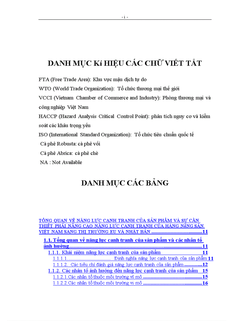 image for page Năng lực cạnh tranh của hàng nông sản xuất khẩu Việt Nam trên thị trường EU và Nhật Bản trong thời kỳ hội nhập WTO