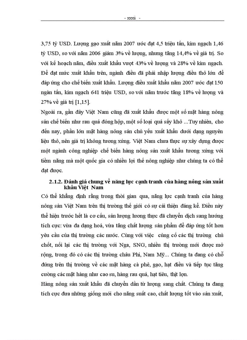 image for page Năng lực cạnh tranh của hàng nông sản xuất khẩu Việt Nam trên thị trường EU và Nhật Bản trong thời kỳ hội nhập WTO