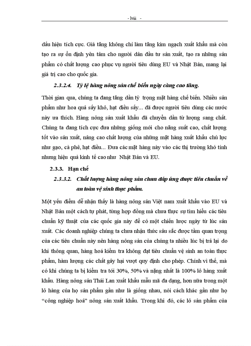 image for page Năng lực cạnh tranh của hàng nông sản xuất khẩu Việt Nam trên thị trường EU và Nhật Bản trong thời kỳ hội nhập WTO