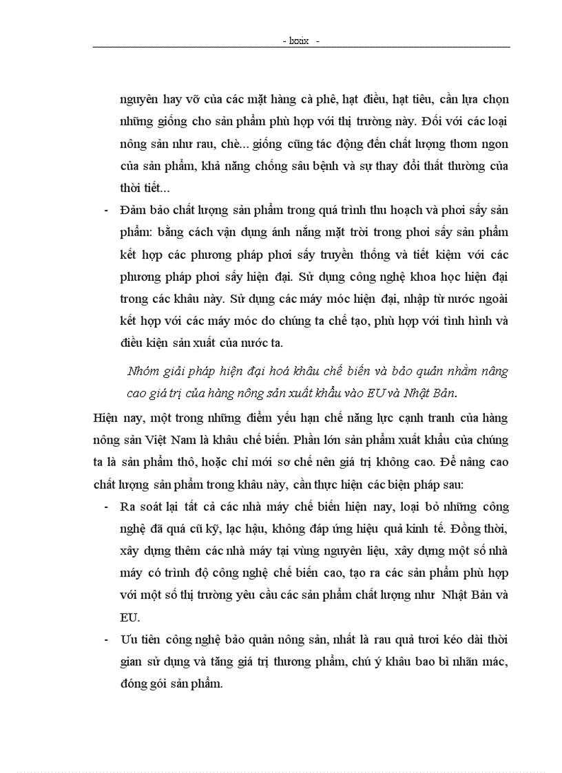 image for page Năng lực cạnh tranh của hàng nông sản xuất khẩu Việt Nam trên thị trường EU và Nhật Bản trong thời kỳ hội nhập WTO