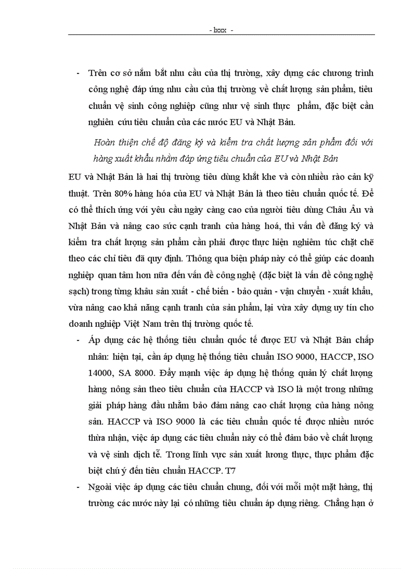 image for page Năng lực cạnh tranh của hàng nông sản xuất khẩu Việt Nam trên thị trường EU và Nhật Bản trong thời kỳ hội nhập WTO