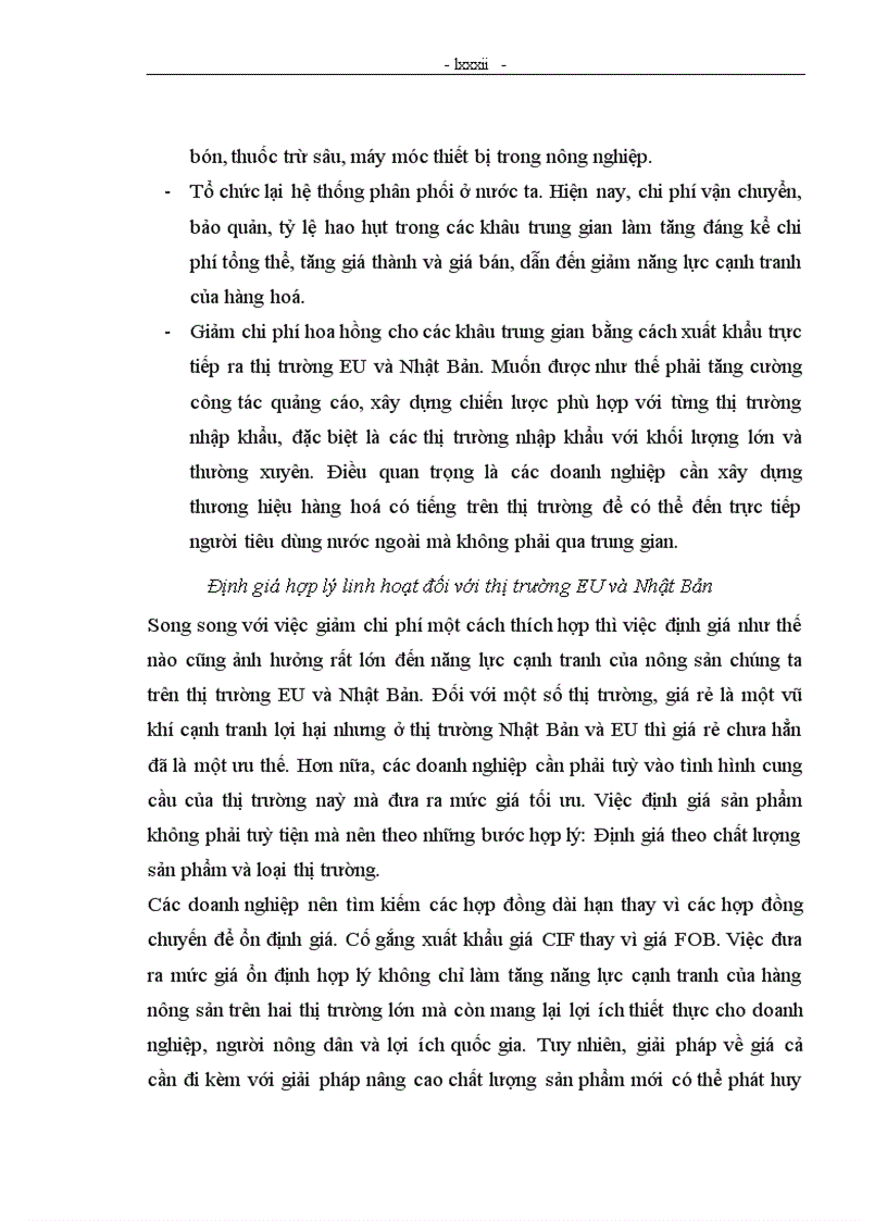 image for page Năng lực cạnh tranh của hàng nông sản xuất khẩu Việt Nam trên thị trường EU và Nhật Bản trong thời kỳ hội nhập WTO