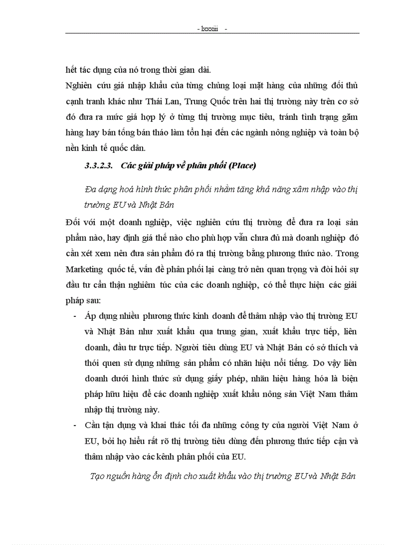 image for page Năng lực cạnh tranh của hàng nông sản xuất khẩu Việt Nam trên thị trường EU và Nhật Bản trong thời kỳ hội nhập WTO