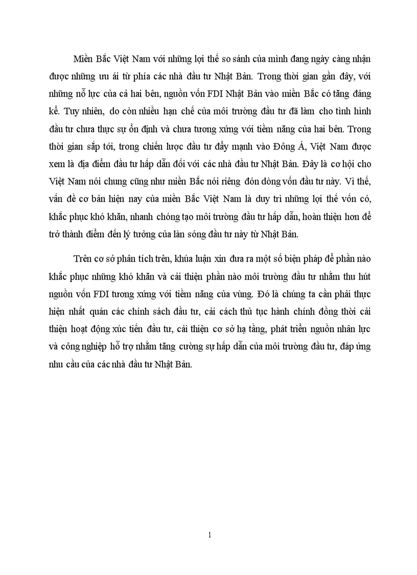 image for page Thực trạng hoạt động đầu tư trực tiếp của các doanh nghiệp Nhật Bản tại khu vực phía Bắc Việt Nam 1