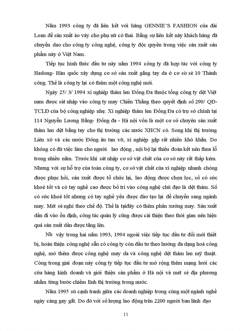 image for page Báo cáo tổng hợp về Công ty may Chiến thắng