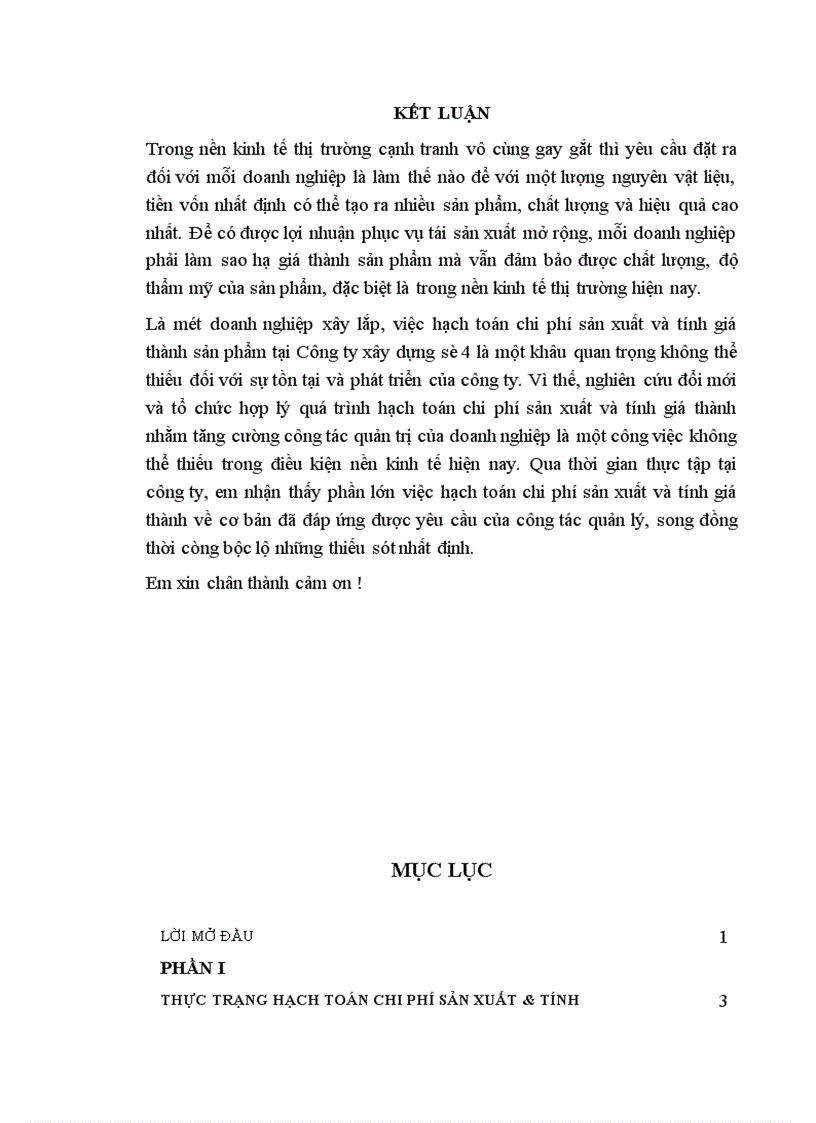 image for page Hoàn thiện hạch toán chi phí sản xuất và tính giá thành sản phẩm xây lắp tại Công ty Xây dựng số 4 Hà Nội 1