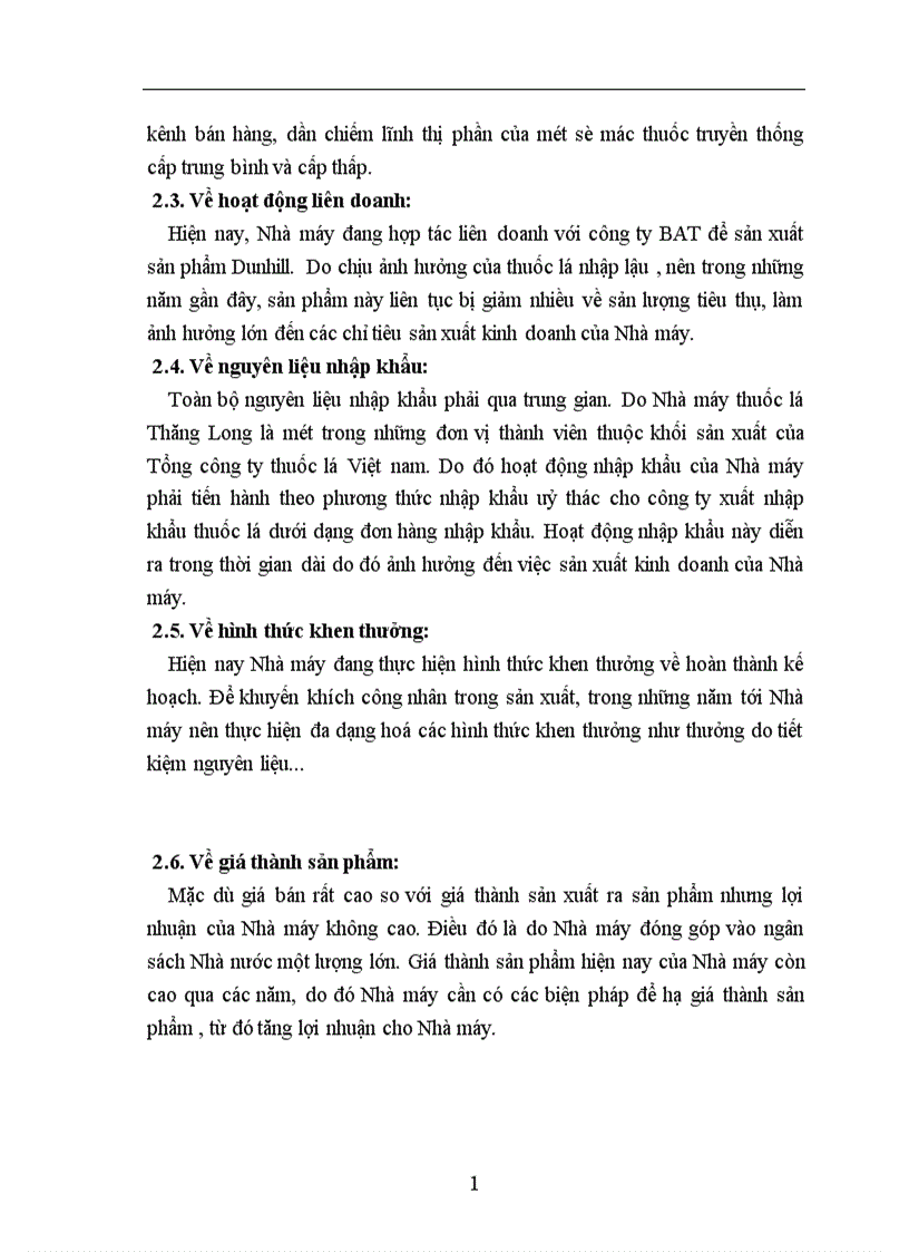 image for page Báo cáo thực tập tổng hợp tại Nhà máy thuốc lá Thăng Long