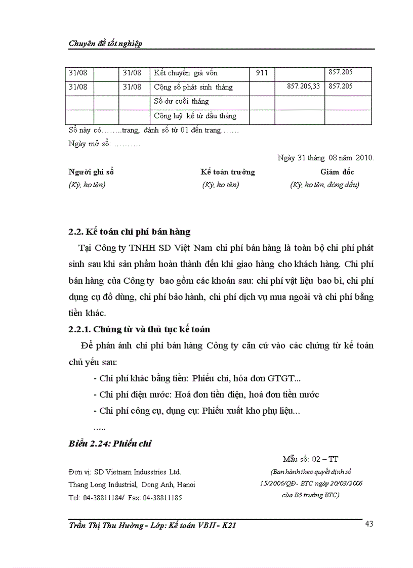 image for page Hoàn thiện kế toán bán hàng tại Công ty TNHH SD Việt Nam 1