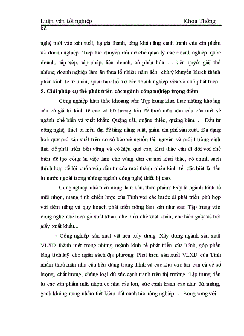 image for page Vận dụng một số phương pháp thống kê để phân tích gía trị sản xuất công nghiệp trên địa bàn tỉnh Tuyên Quang giai đoạn 1996 2005 và dự báo đến năm 2008 1
