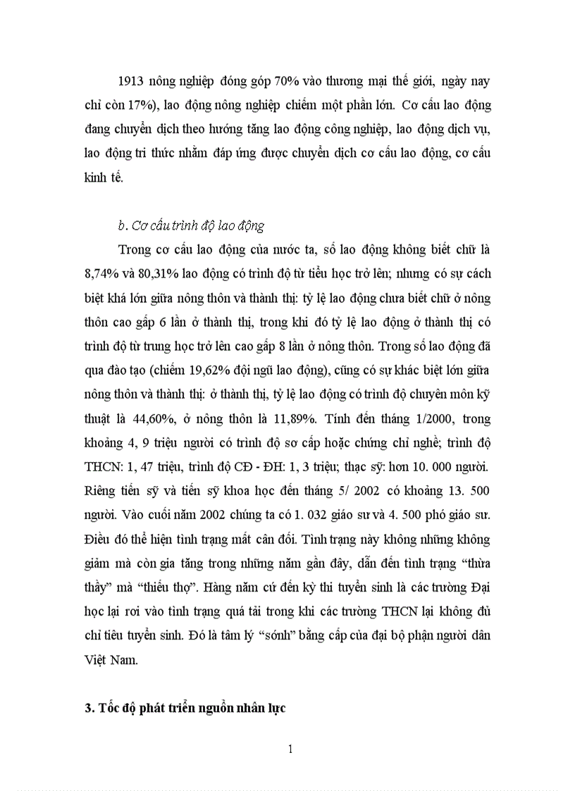 image for page Nguồn nhân lực trong thời kỳ Công nghiệp hoá Hiện đại hoá đất nước Vai trò thực trạng và giải pháp 1