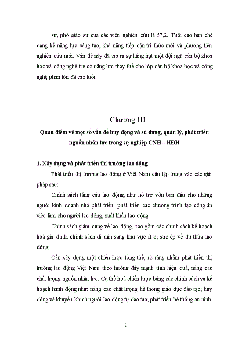 image for page Nguồn nhân lực trong thời kỳ Công nghiệp hoá Hiện đại hoá đất nước Vai trò thực trạng và giải pháp 1