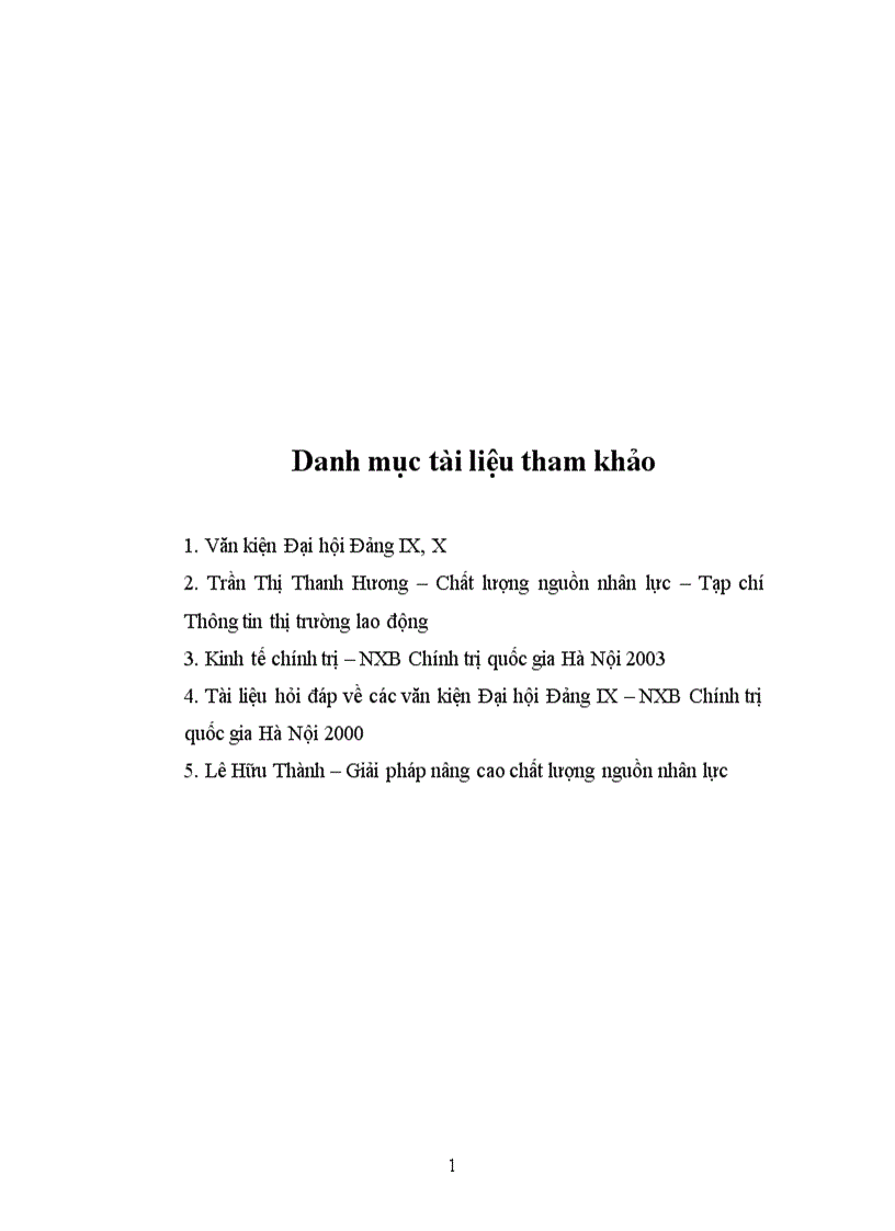 image for page Nguồn nhân lực trong thời kỳ Công nghiệp hoá Hiện đại hoá đất nước Vai trò thực trạng và giải pháp 1