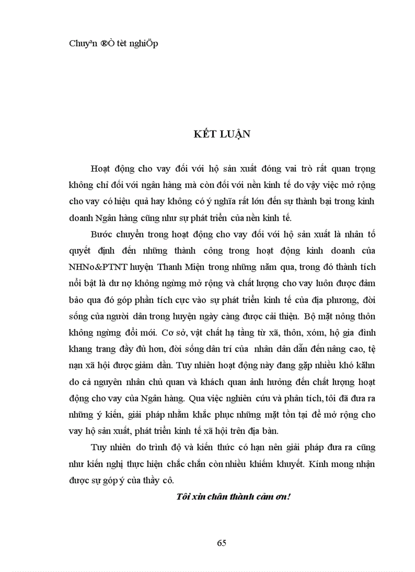 image for page Giải pháp mở rộng cho vay hộ sản xuất tại NHNo PTNT huyện Thanh Miện tỉnh Hải Dương 1