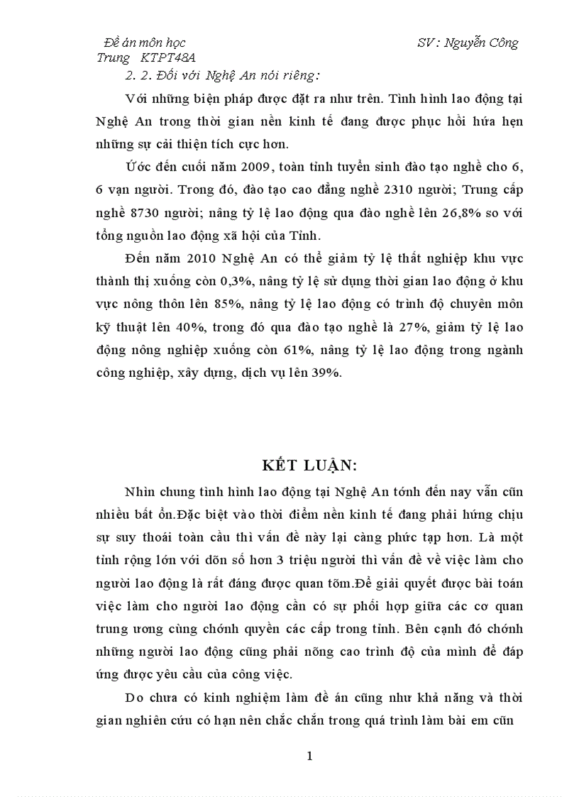 image for page Giải quyết vấn đề thất nghiệp sau khủng hoảng kinh tế tại tỉnh Nghệ An