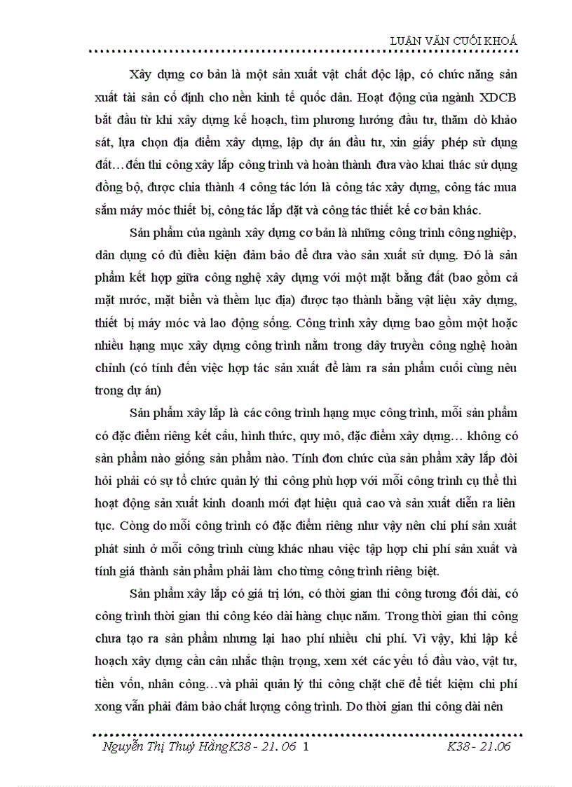 image for page Hoàn thiện kế toán tập hợp chi phí sản xuất và tính giá thành sản phẩm xây lắp tại Công ty xây dựng và phát triển đô thị 1